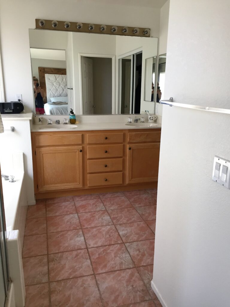 Built-in Shelves for Bathroom Vanity - A Turtle's Life for Me