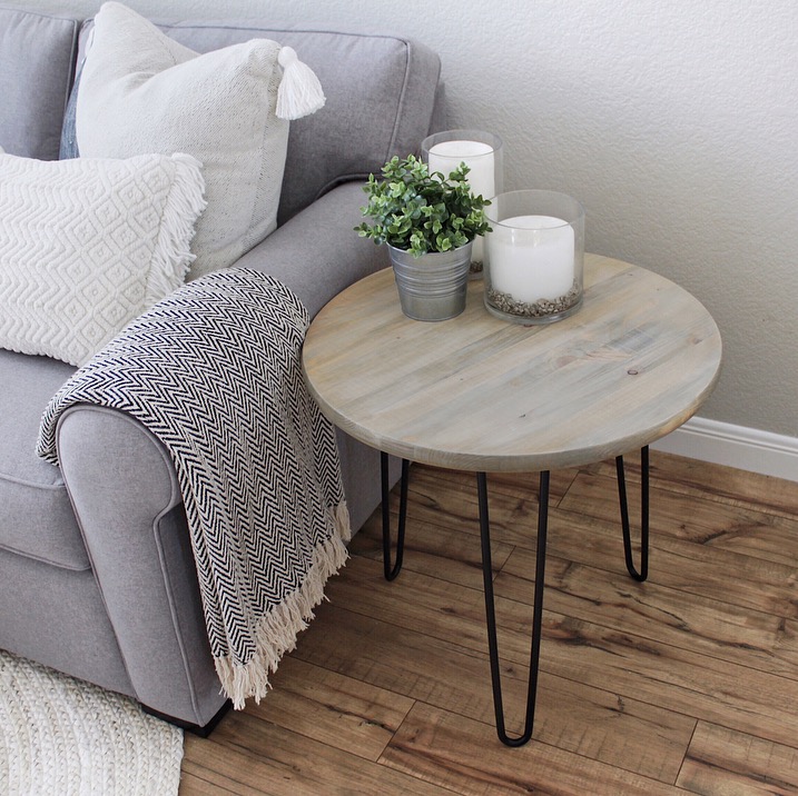 Diy Project How To Make Your Own Hairpin Tables Domestic Blonde - Diy Round Coffee Table With Hairpin Legs