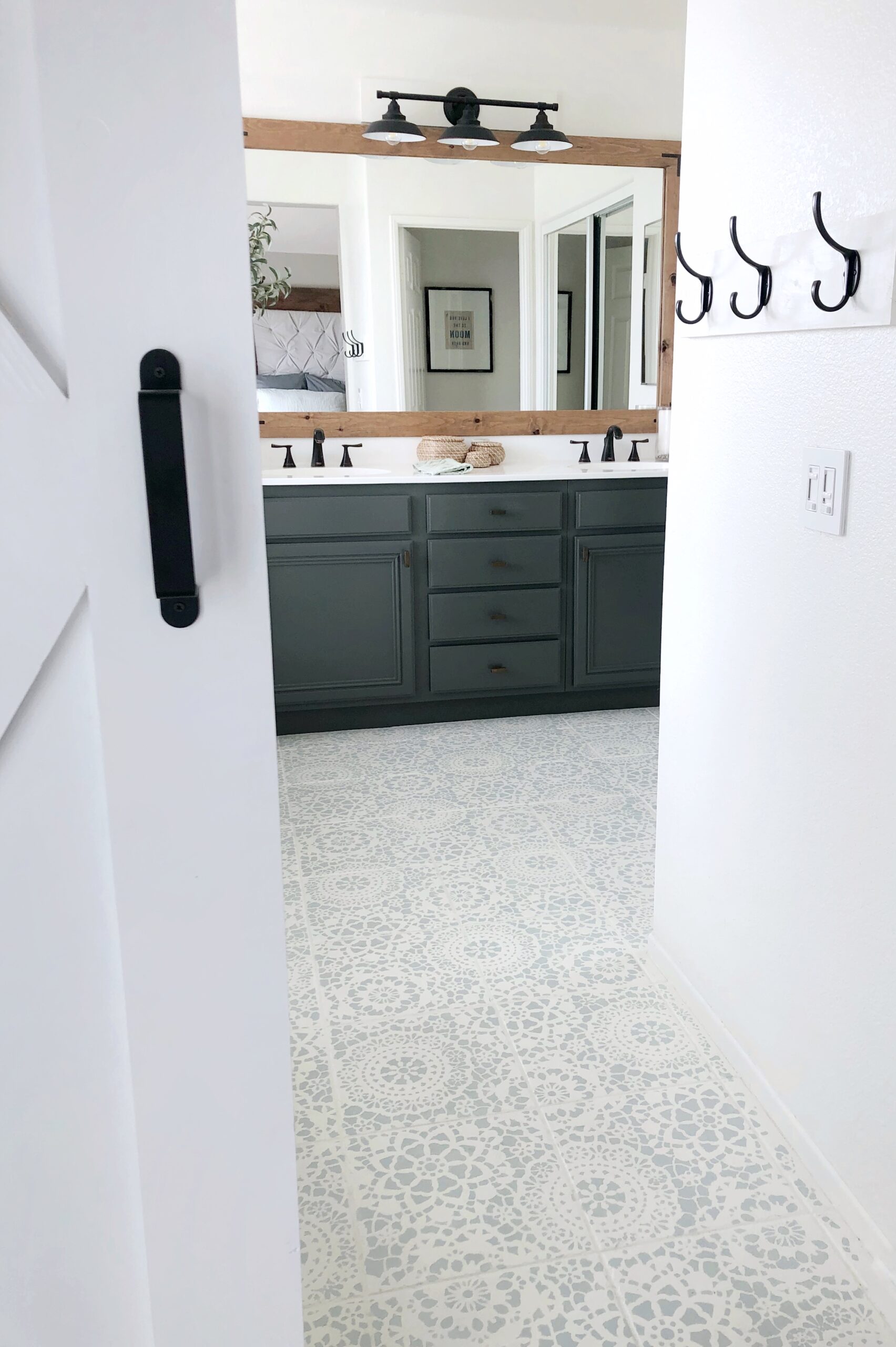 Stencil Tile Floor: One Year On