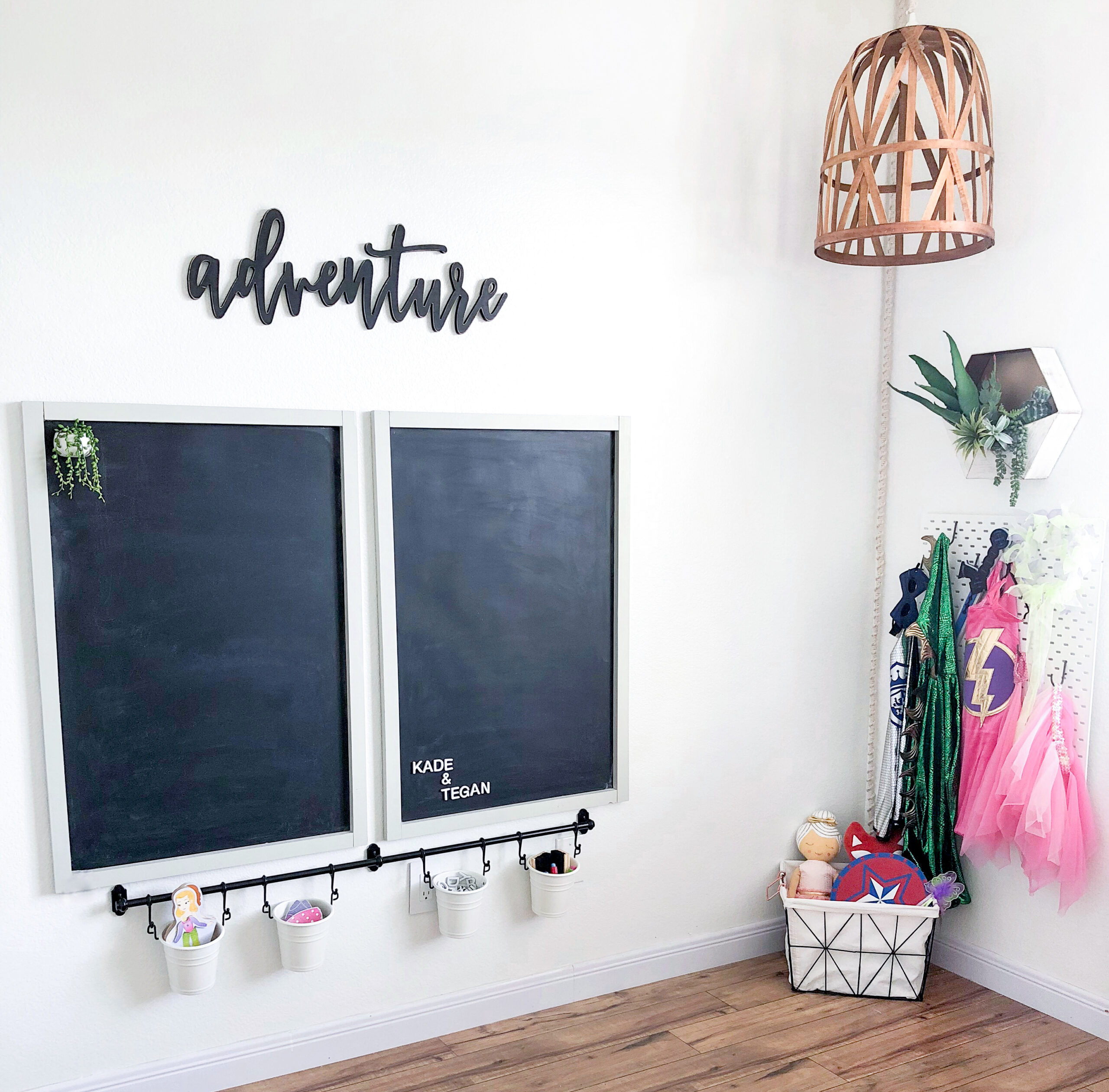 Fun with Chalkboard Paint: Kitchen Cabinet Memo Board