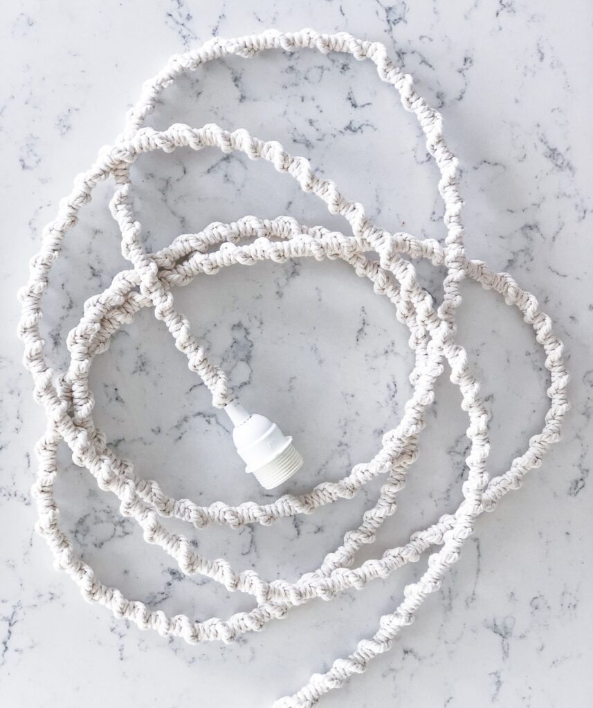 How To Make a Macrame Cord Cover