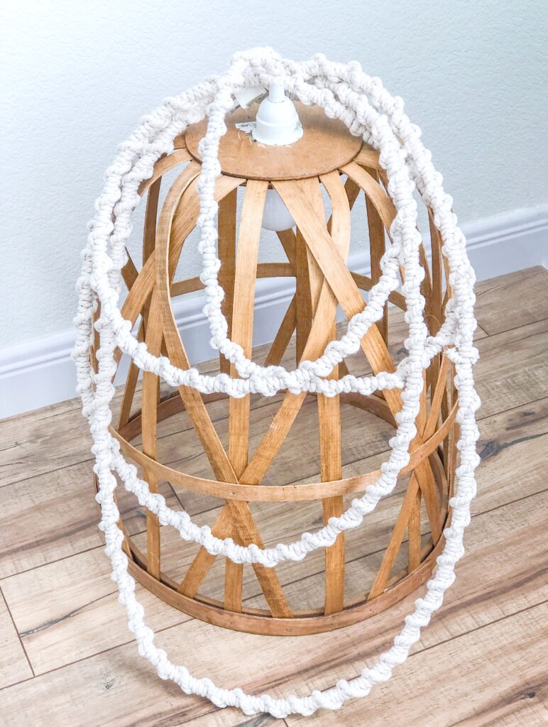 DIY Basket Light & Macrame Cord