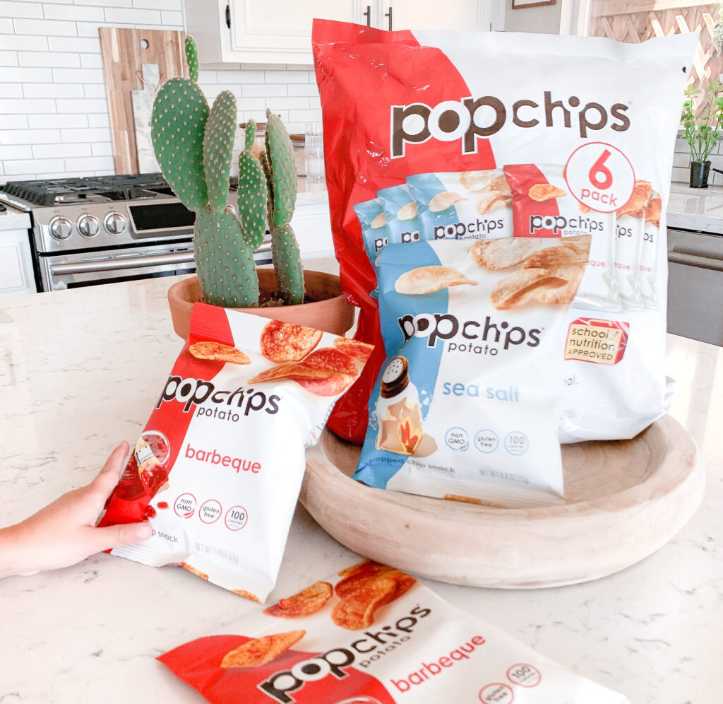 Popchips: quick and easy back to school snack ideas featured by top US lifestyle blog, Domestic Blonde