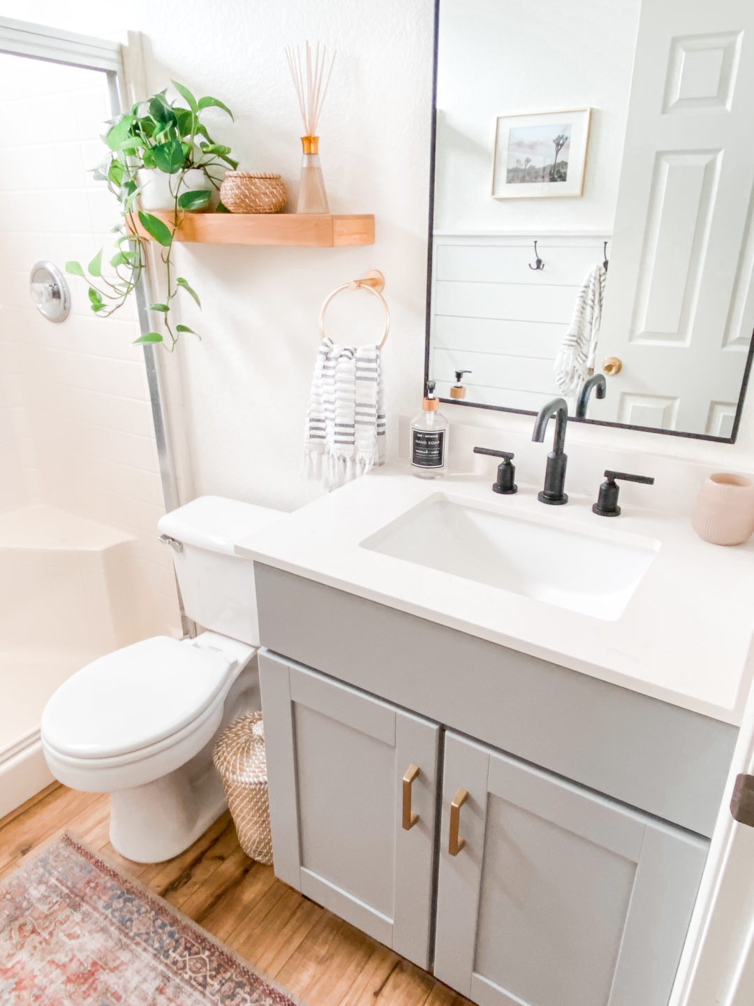 Small Bathroom Remodel Ideas Befor and After Domestic Blonde