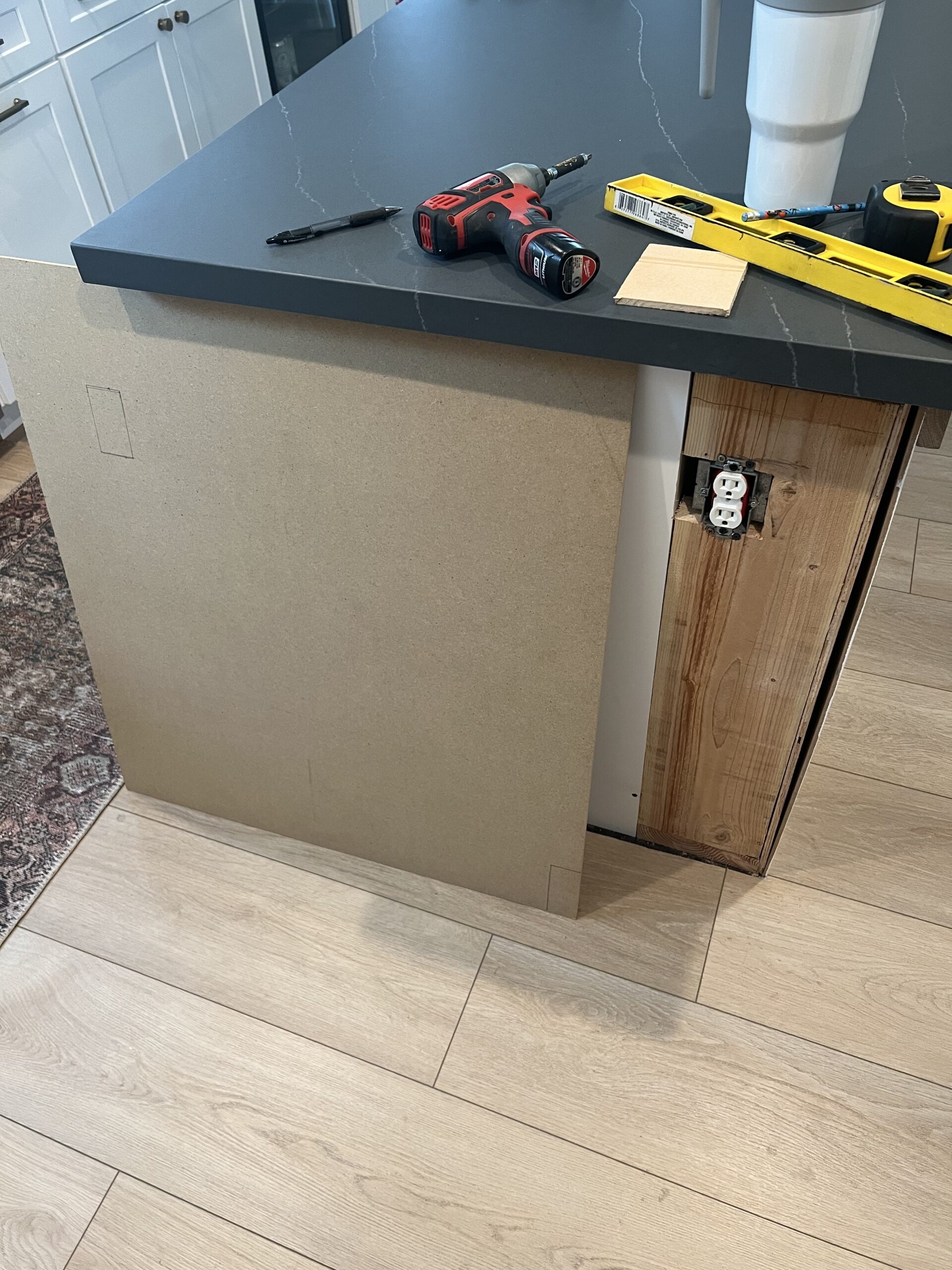 Make Your Own Kitchen Island - Seating for Five | Domestic Designs Co.